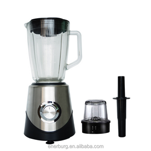 Kitchen Gadgets Blender Cup Glass and ice crusher blender mixeur professionnel 600W 1500ML 2 in 1