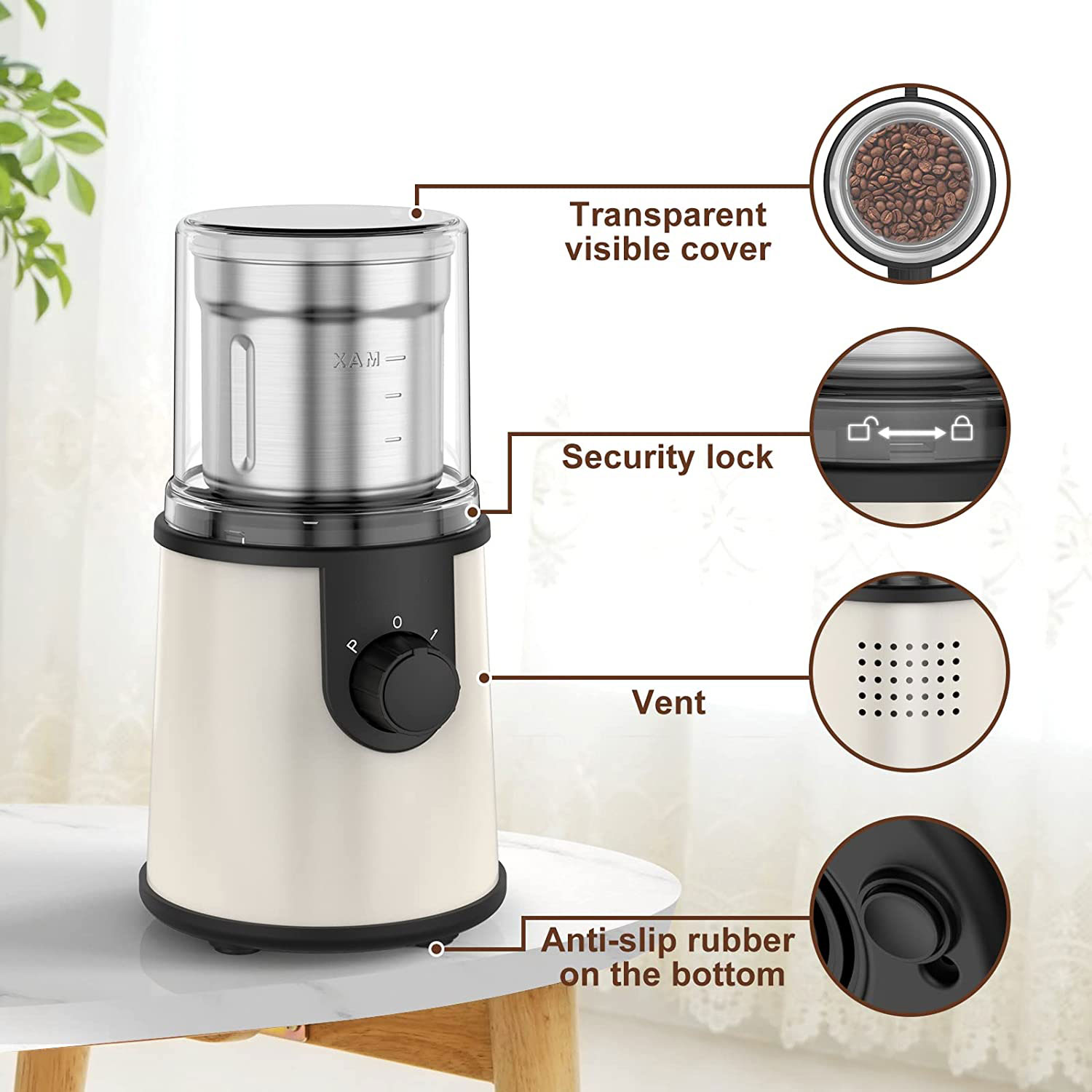 Professional Home Appliance Grinding Machine Electric Coffee Grinder Grain Electric Spice Mill Blender Kitchen