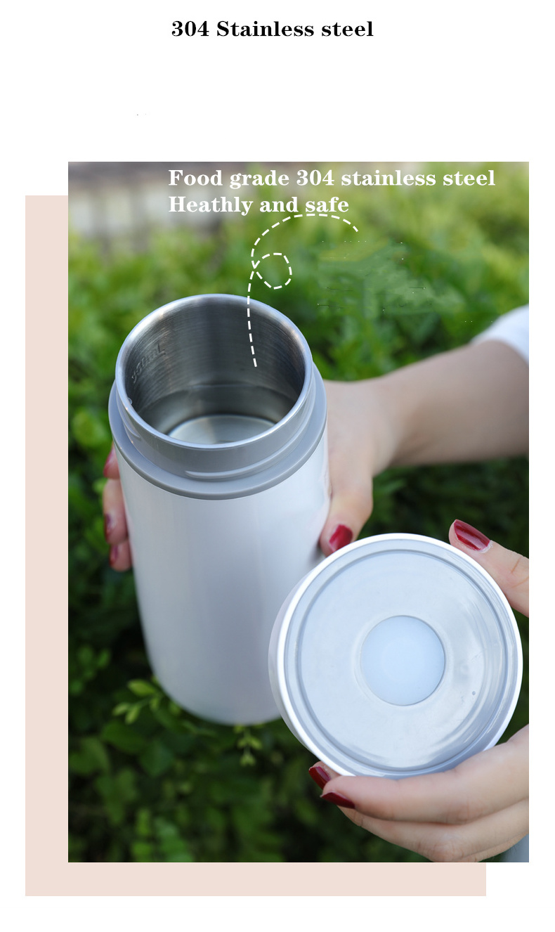 Portable Electric Kettle Travel Electric Tea Kettle One Cup 350ML Hot Water Boiler White 300W