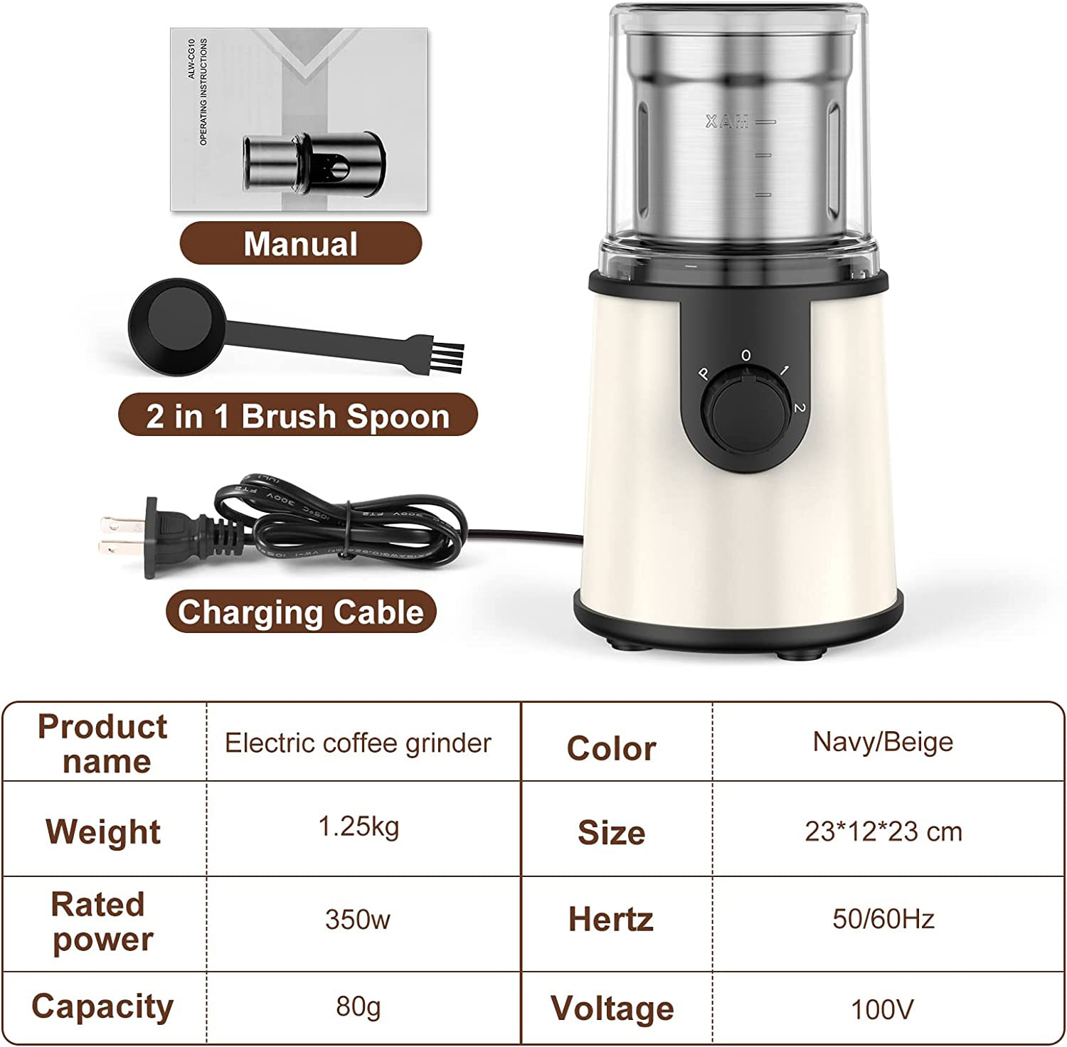 Professional Home Appliance Grinding Machine Electric Coffee Grinder Grain Electric Spice Mill Blender Kitchen