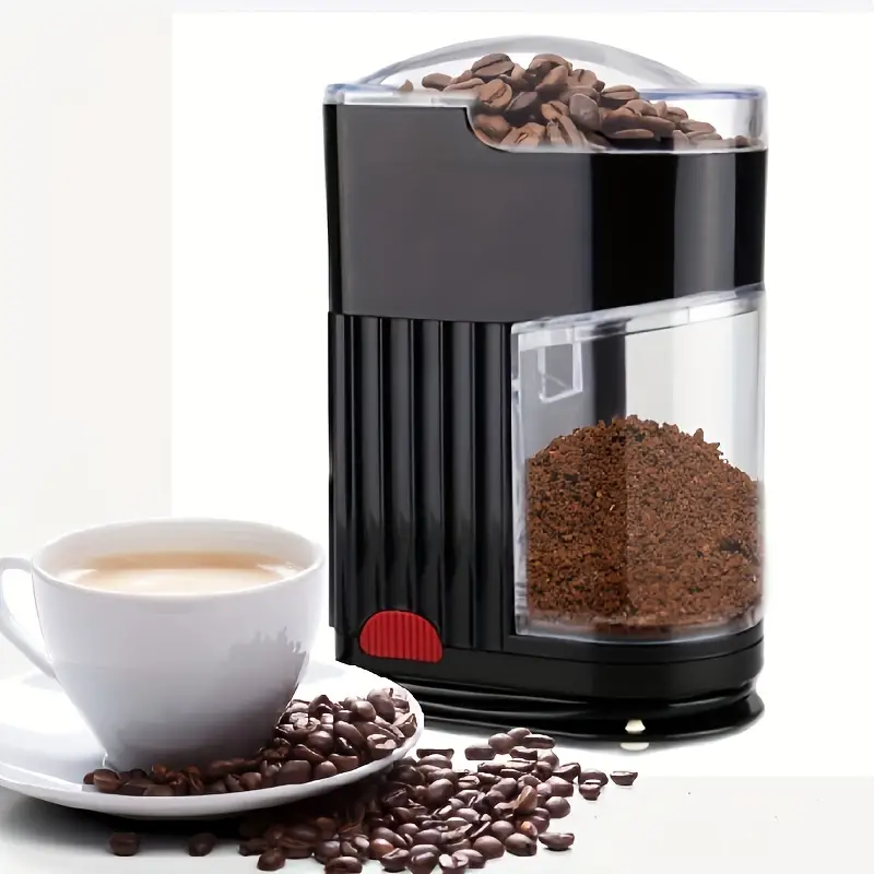 Small Electric Coffee Bean Burr Grinder, Coffee Bean Burr Mill Grinder, Flat Burr Coffee Grinder Espresso