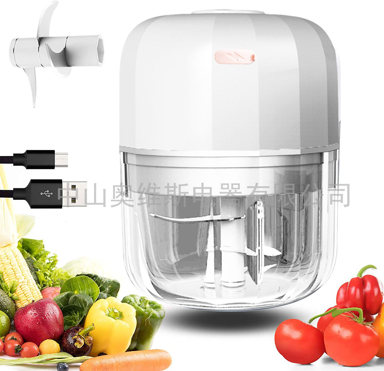 New 2022 Technology Electric Gadgets Grinder Vegetable Cutter Food Chopper Mincer Crusher Garlic Press