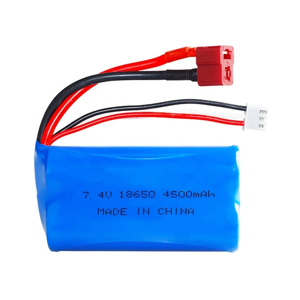 Factory Customized Lithium-ion Battery 7.4v 4500mAh 2S1P Rechargeable Lithium Battery Pack 3.7v 18650 Battery