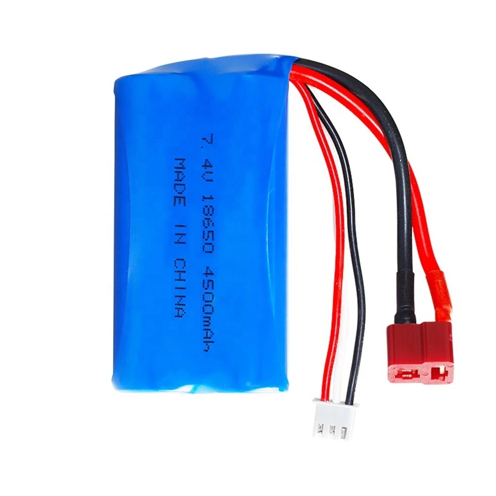 Factory Customized Lithium-ion Battery 7.4v 4500mAh 2S1P Rechargeable Lithium Battery Pack 3.7v 18650 Battery