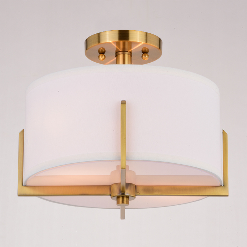 Industrial retro indoor lighting metal yellow gold simple and beautiful ceiling lights can also be chandelier lights