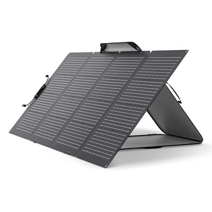 EnergyCreative 220W ETFE Portable Foldable Solar Panels Flexible Solar Panels with Adjustable Kickstand for Off Grid Living