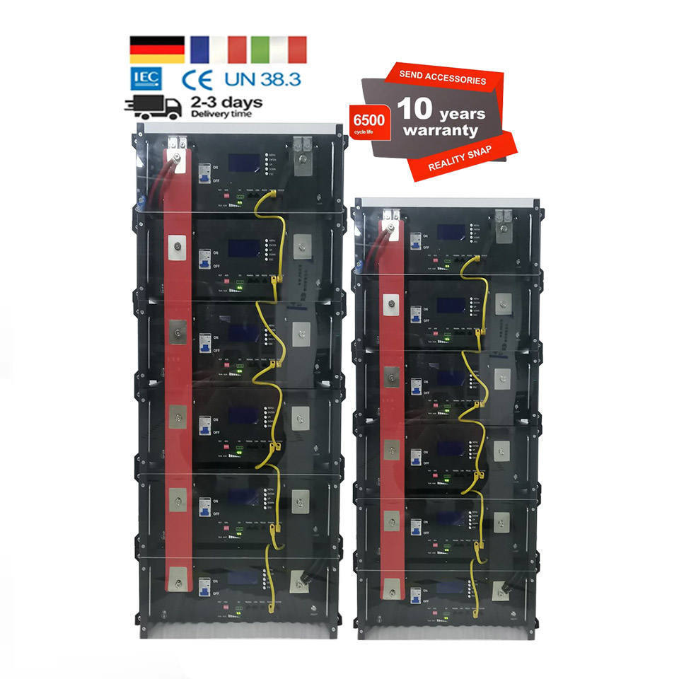 96V 196V 200ah 300ah 15Kwh 20Kwh 30 kwh 30Kwh 50KW Solar Energy Battery Lifepo4 Pack Lithium Ion Server Rack Mounted Battery