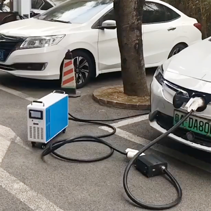 7kw15kw 20kw 30kw CCS CHAdeMO GBT Connector DC Portable EV Charger Level 3 Mobile Solar Power Bank Electric Car Charging Station