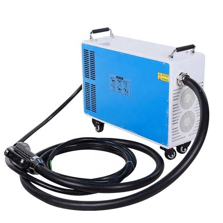 7kw15kw 20kw 30kw CCS CHAdeMO GBT Connector DC Portable EV Charger Level 3 Mobile Solar Power Bank Electric Car Charging Station