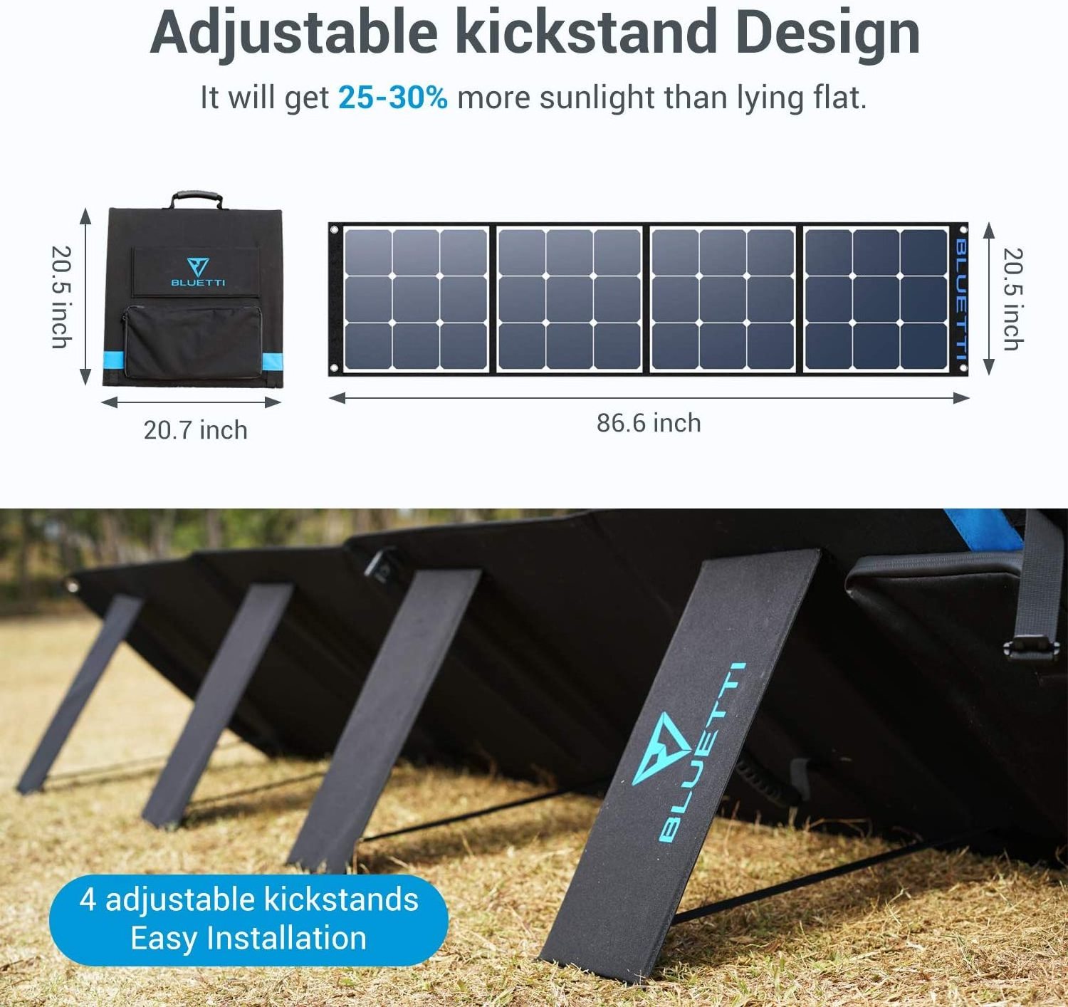 120W 200W Monocrystalline Camping Power Station Charger Portable Flexible Solar Panel Foldable