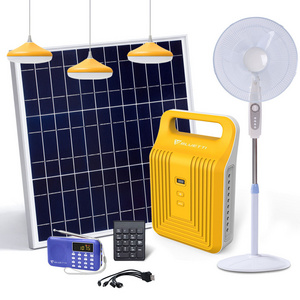 Pay As You Go Paygo Solar Controller Complete Kit Fan Home Energy Led Lighting System Solar Kits With Sim Card