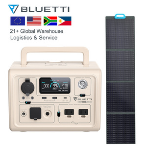 Bluetti EB3A+PV120 Solar Panels Solar Lifepo4 Mobile Home Solar Panel System With Quick Charge For Homeuse