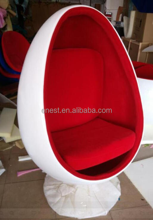 modern classic fiberglass egg pod chair swivel mid-century fabric leisure accent chairs for living room furniture