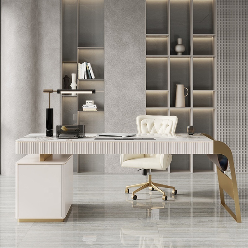 Modern Creative Design Office Computer Table Home Office Desk Luxury slate Executive Manage Table furniture