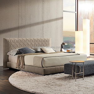 Italian Modern Unique Design Bubble Bed King Size Up-Holstered Bed Frame with Sturdy Structure and Elegant Design