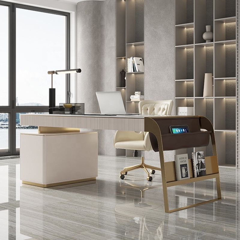 Modern Creative Design Office Computer Table Home Office Desk Luxury slate Executive Manage Table furniture