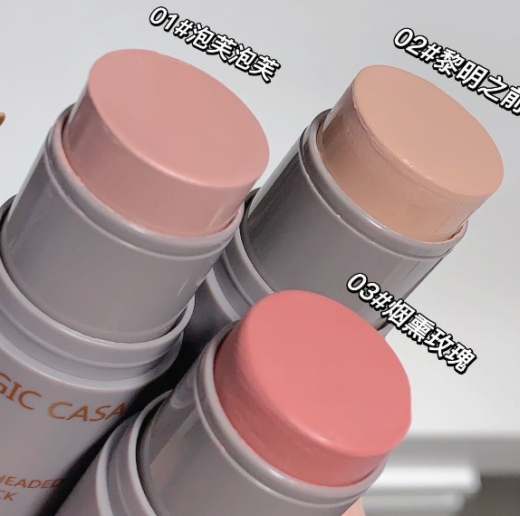 Hot Sale  Face Make Up Contour Blush on And Lip Tint Makeup Custom Vegan Purple Cream Stick Blush Private Label