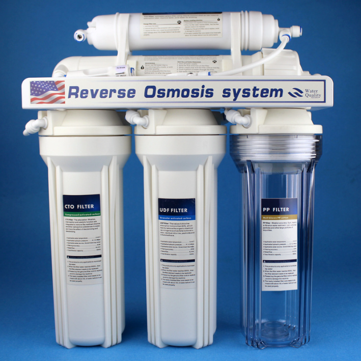 50G Reverse osmosis purifier quick connect KDF mineral Alkaline water filter RO system for home use