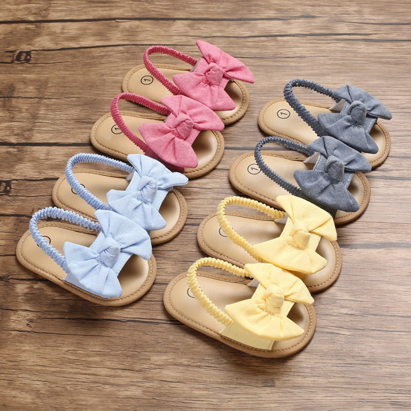 Summer 0-1 Year Old Baby Walking Shoes Cute Bow Princess Shoes Breathable Baby Shoes