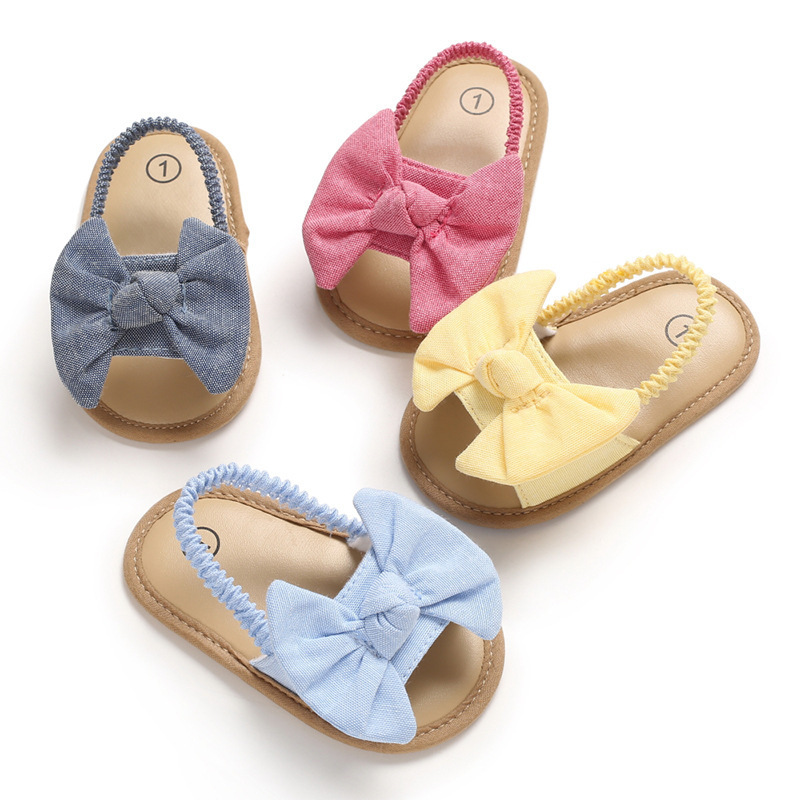 Summer 0-1 Year Old Baby Walking Shoes Cute Bow Princess Shoes Breathable Baby Shoes