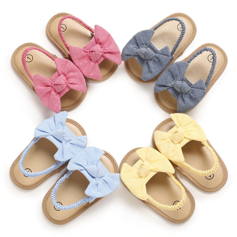 Summer 0-1 Year Old Baby Walking Shoes Cute Bow Princess Shoes Breathable Baby Shoes