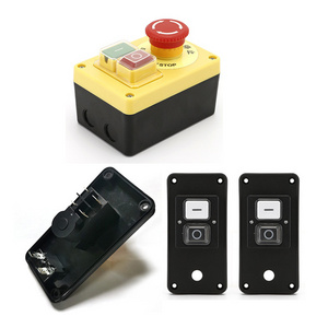 Emergency stop switch control box push button 22mm switch box motor protection bench saw tool