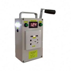 Portable hand crank generator 12v DC12V AC220V dual USB output 30W hand cranked power dynamo generator