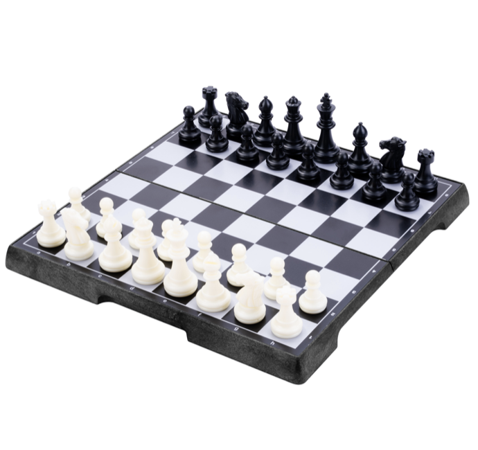 Magnetic Travel Chess Foldable Playing Field Storage Compartment Inside Longfield Chess Games EU Wholesaler Kids Toys