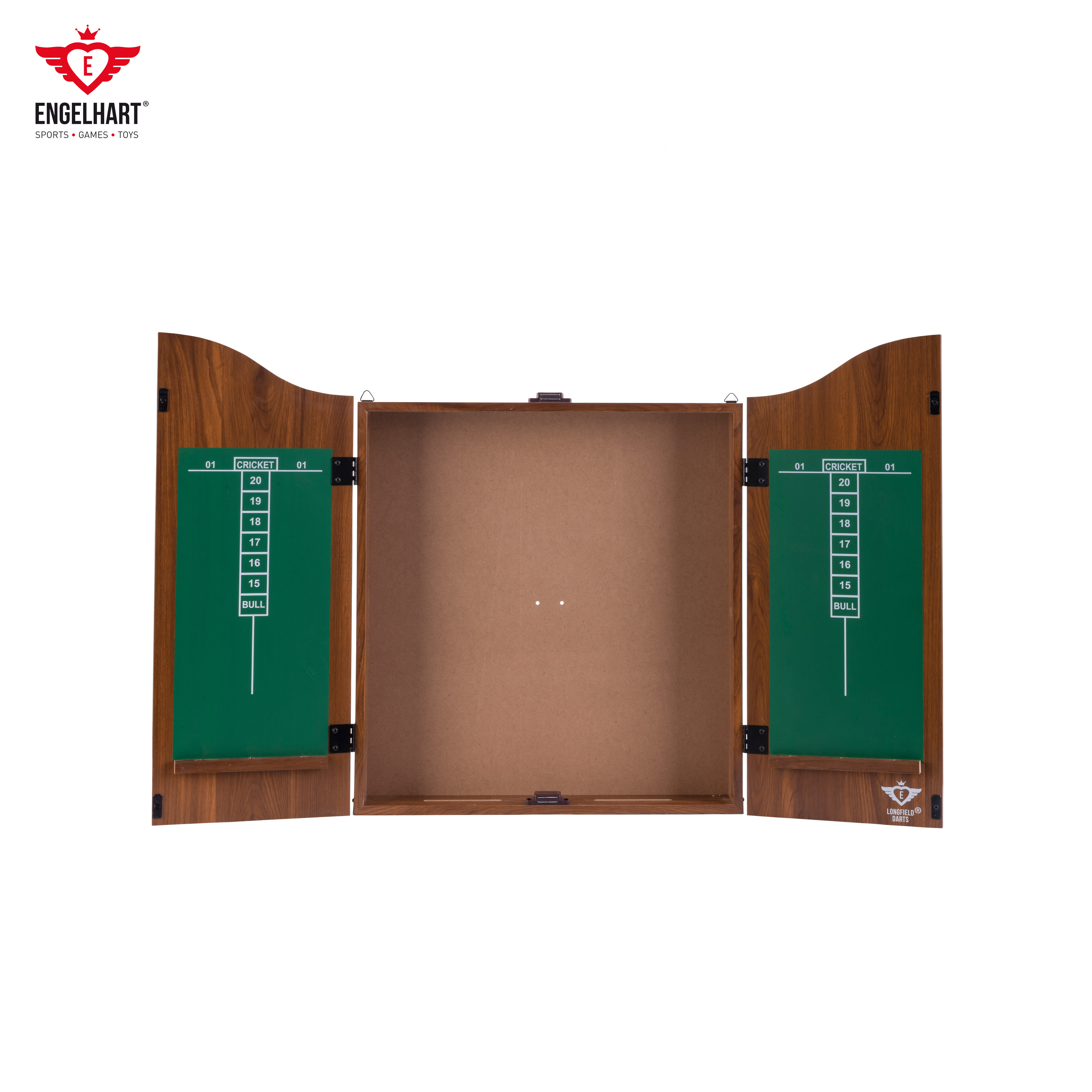 Longfield Darts Premium Quality Wooden Brown Cabinet + Sisal Dartboard Including 2 sets of 18 gram dart board games wholesale EU