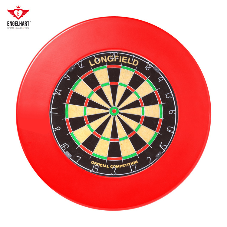 Longfield Darts Board High Pro fessional Quality Durable Dartboard Surround PU for Darts Surrounding Red Black Darts Accessories