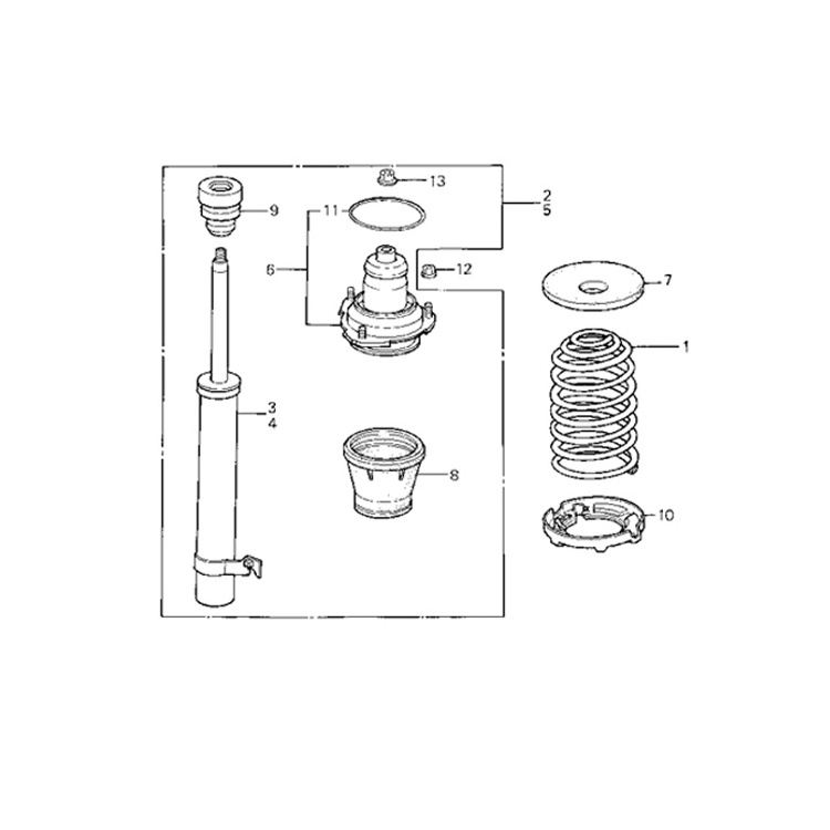 Auto Parts 2915100-J08 2915100J08 2915 100 J08 Rear shock absorber Source For GREAT WALL C30