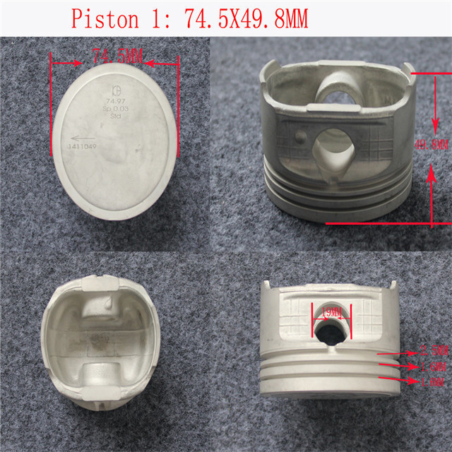 KUBOTA ENGINE SPARE PARTS 1G790-21110 D1703 V2203 V2403 PISTON