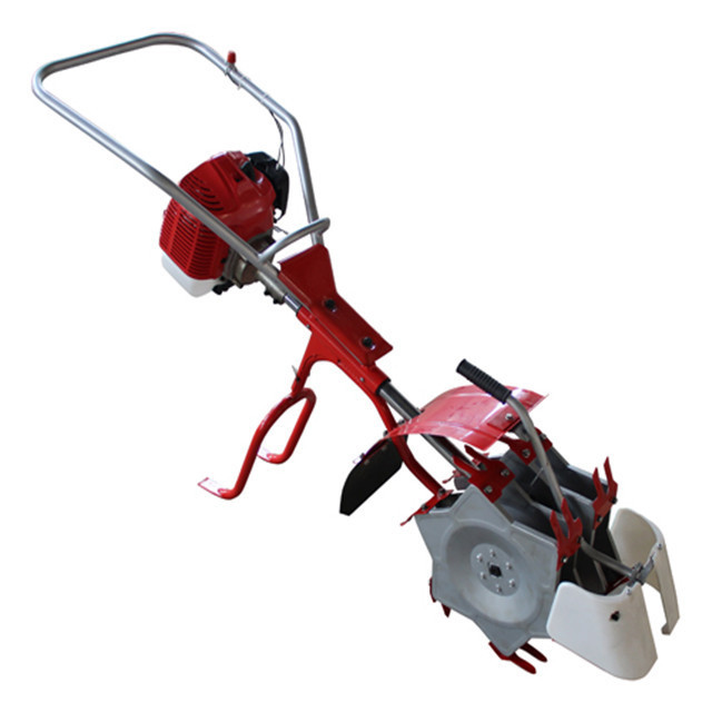 Two Row Mini Gasoline Paddy Field Rotary Weeder for sale