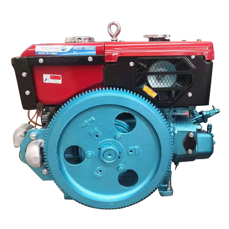 small single cylinder R170 R180 R190 4hp 7hp 10hp diesel engine with maize grinding machine