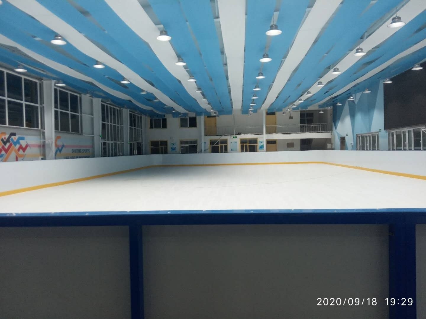 synthetic ice rink Dasher Board