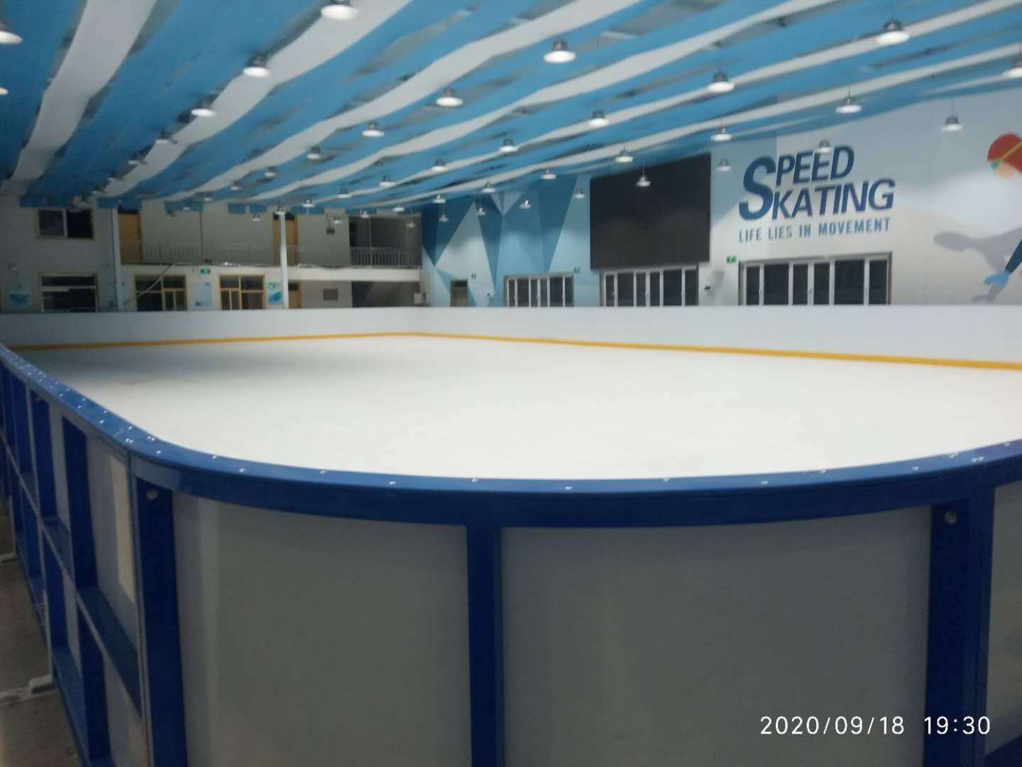 synthetic ice rink Dasher Board