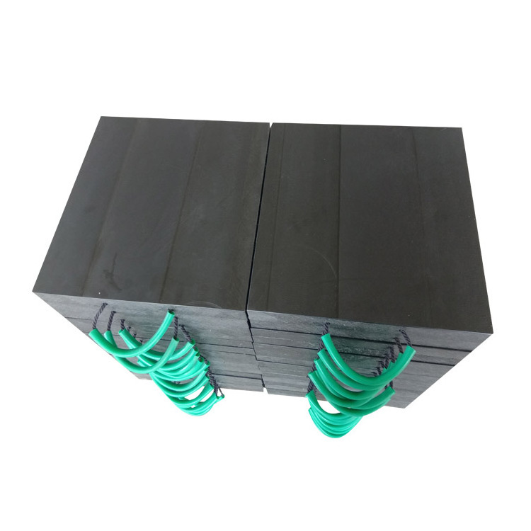 High quality Polyethylene crane outrigger pads with handle Anti slip heavy load capacity crane mat