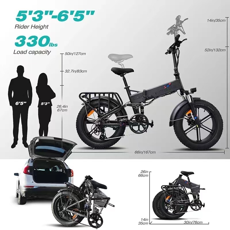 UK EU USA stock ebike 20inch fat tire 750w ebike oem odm electric bike for men for adult electric bike with low price