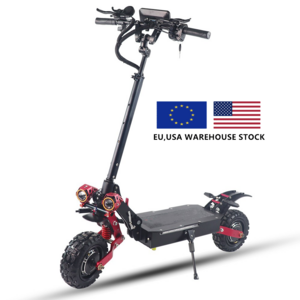 Popular 11inch  offroad high power 60v electric scooter 5600w dual motor fast speed with seat