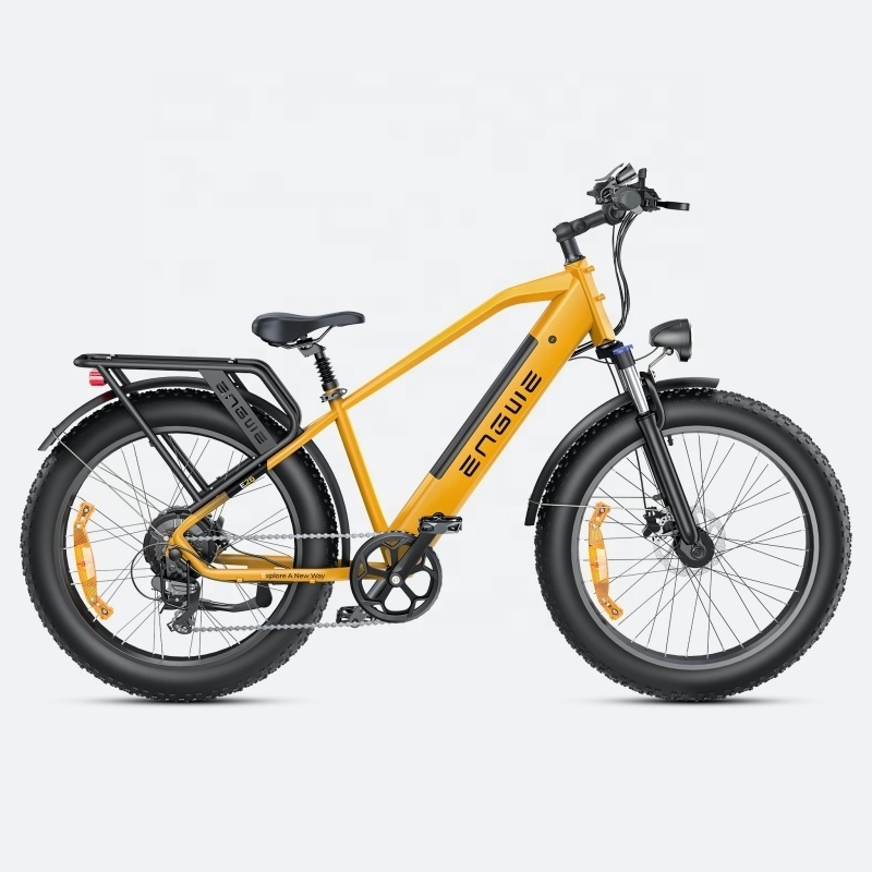 EU Warehouse aluminum alloy frame ebike 26 inch fat tire 48v 16ah lithium battery electric bicycle for adult