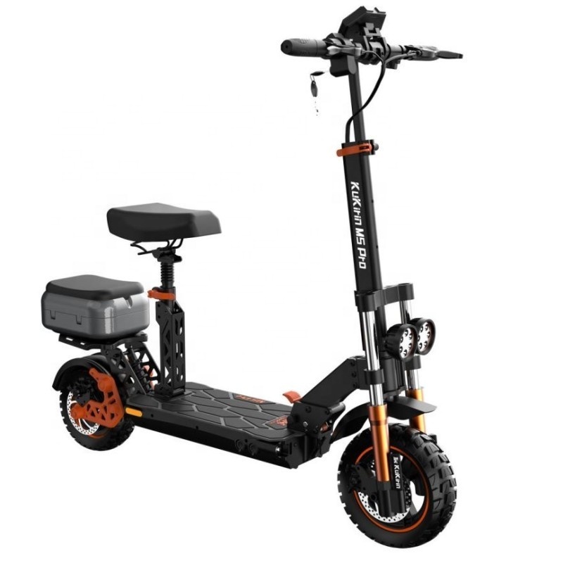 2023 Newest Eu Dropshipping 11 Inch 1000w 20ah 2 Wheel Delivery Cargo  Dual Suspension Electric Scooter With Luggage Box