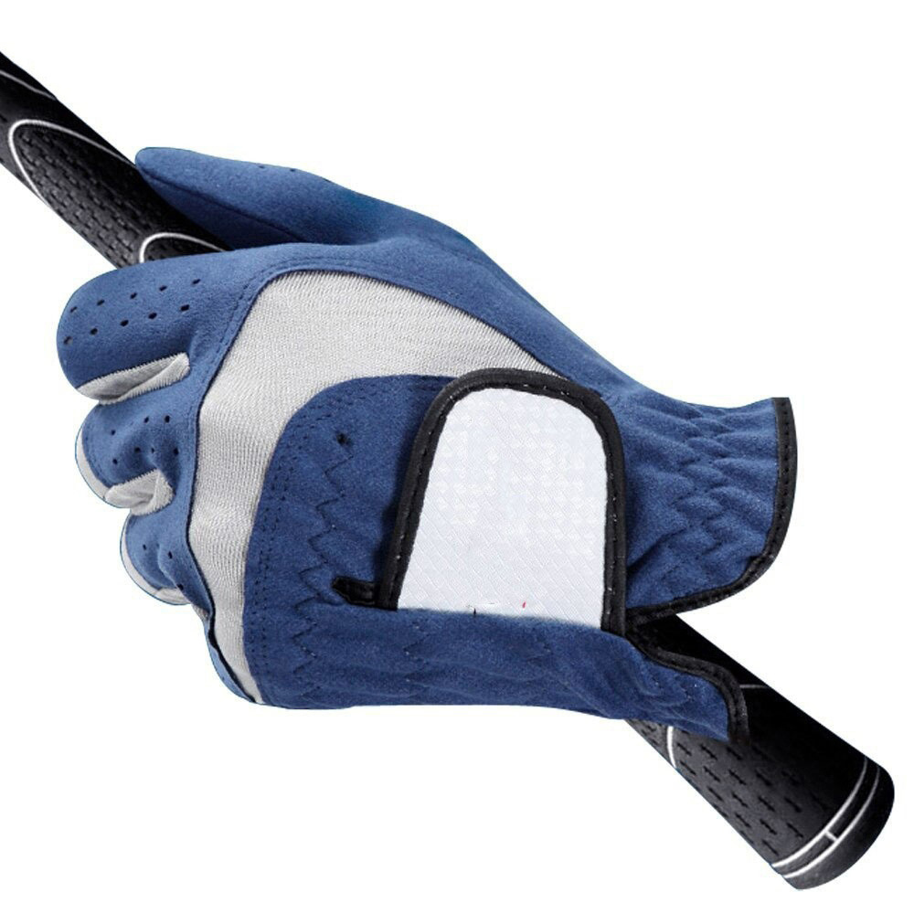 Wholesale Custom Design Women Golf Gloves blue Soft Fiber Breathable Anti-Slip Left And Right Sports Gloves