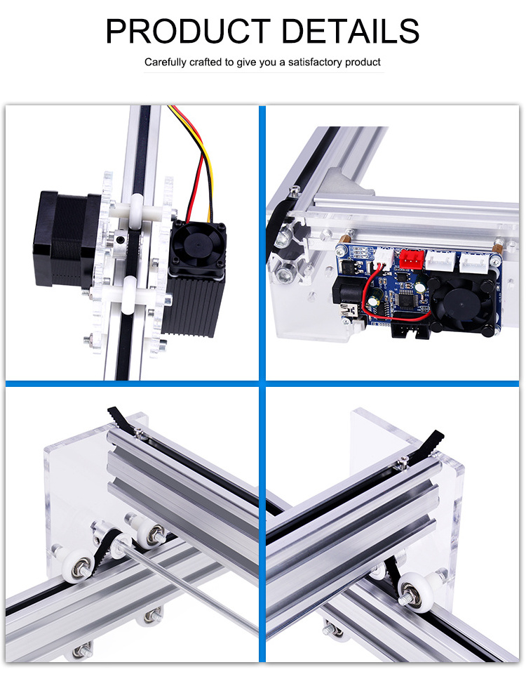 Light Weight DIY CNC Laser Cutting  Engraving Machine With 15/10/5.5w Laser