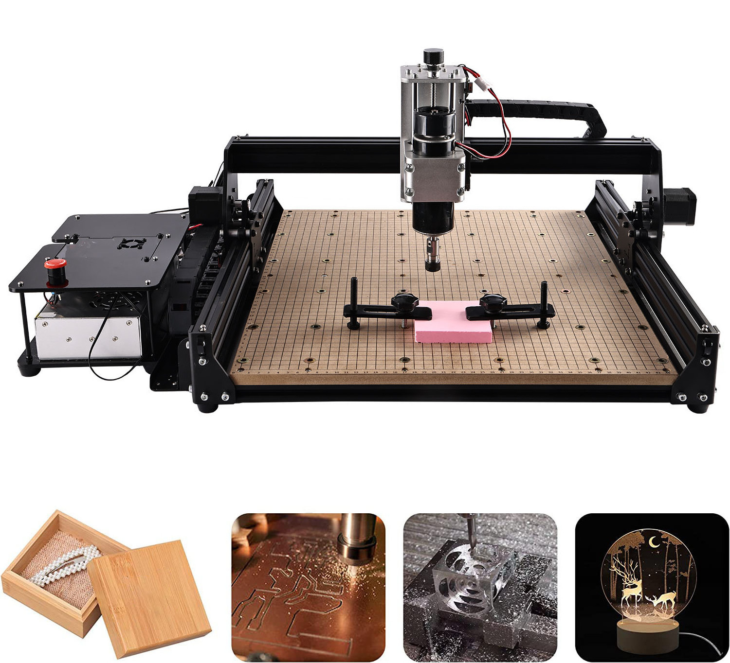 3 axis Cnc Wood Router Machine with 500W Spindle CNC 4540 Woodworking Cutting Machine for Aluminum EVA acrylic Carve