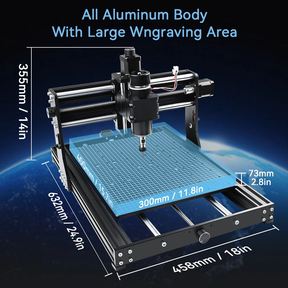 Hot sale 500W Spindle Router CNC 4030 Pro CNC Machine for Metal Aluminum Wood Milling Cutting Engraving