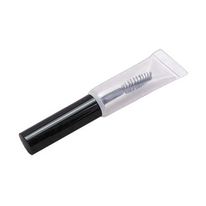 16 mm diameter Mascara Tube with mascara brush and wiper PCR PE PP in transparent color cosmetic plastic lip gloss tube