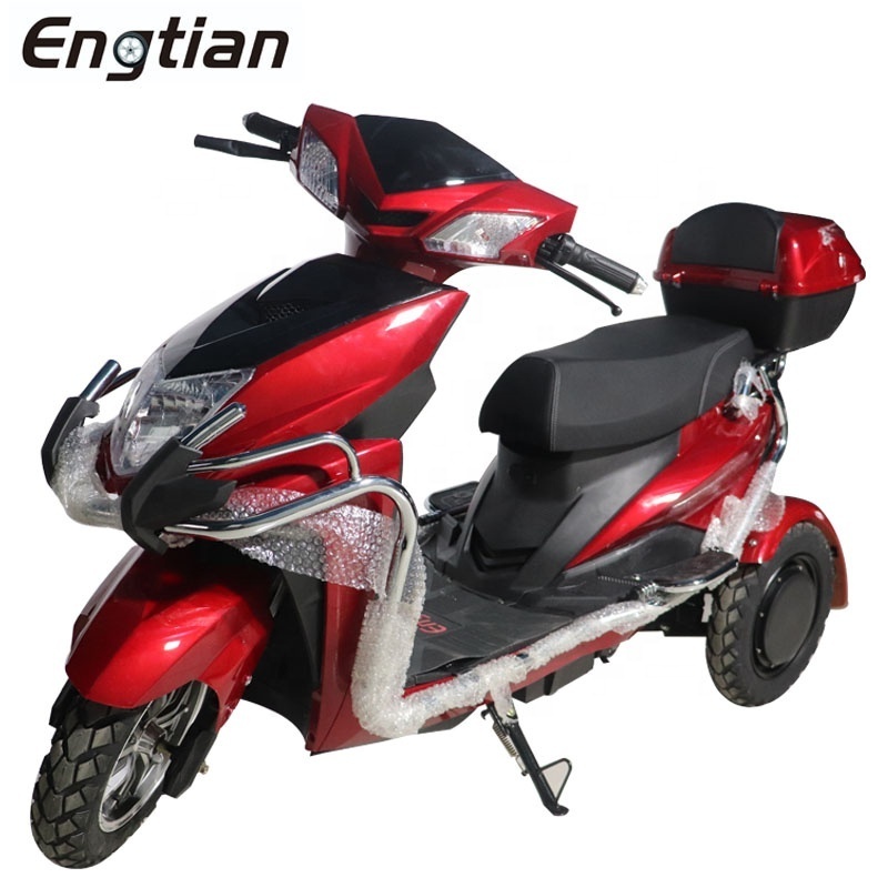 China Wuxi 1500W Electronic Motorcycle 72V 3 Wheel Moto Electric Scooter Three Wheeler