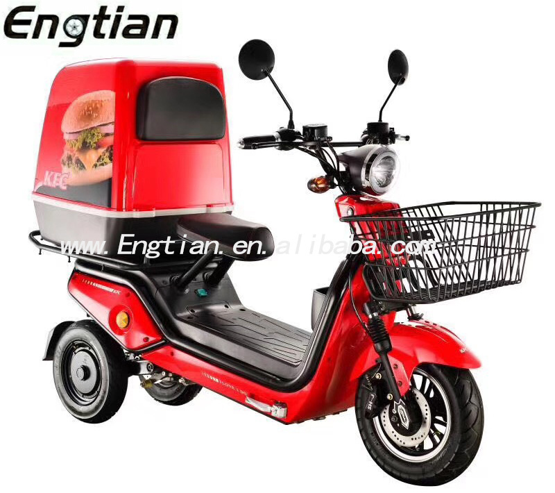 Portable Lithium Battery Pizza Food Delivery Electric Scooter