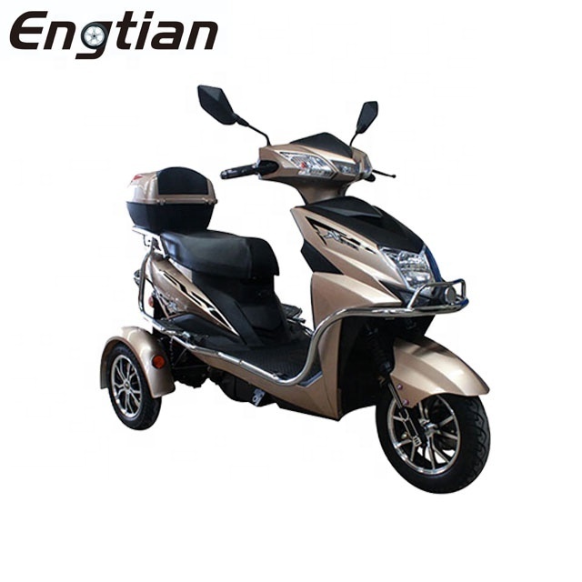 Passenger 3 Wheels Pedal Assist Moped Electric Tricycle for Handicapped China Factory Supply Engtian Cheapest CE Approved Adult