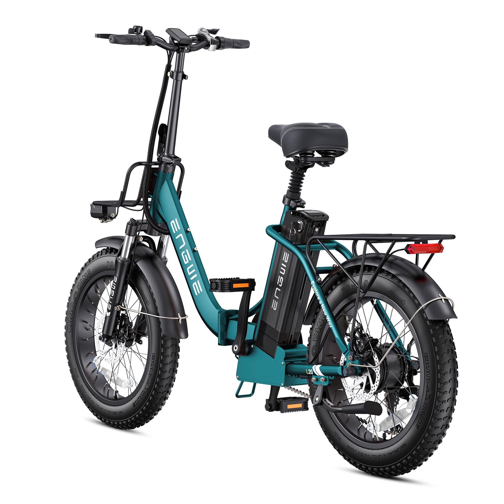 ENGWE L20 2.0 New Model 750W City Folding Ebike 48V 13Ah Electric Hybrid Bike for Adult 20inch Fat Tires E-bike